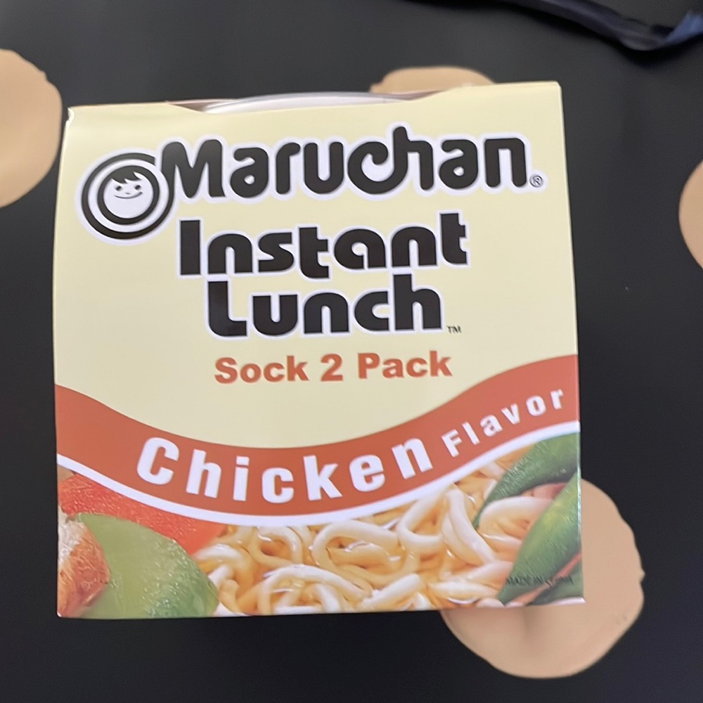 Novelty socks.  2 pack of Maruchan socks